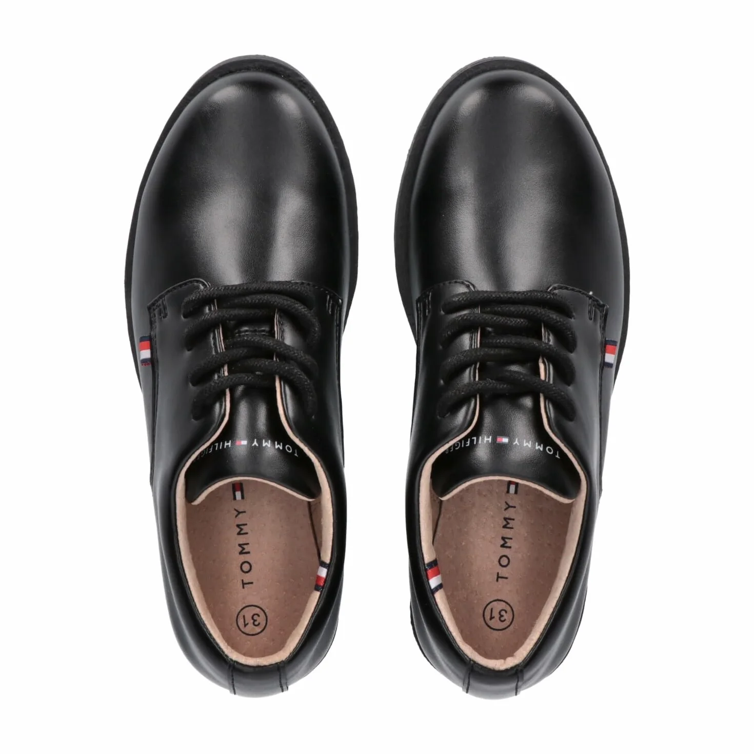 Tommy Hilfiger, Zapatos Suaves de Cordones, Samir, Negro, 34