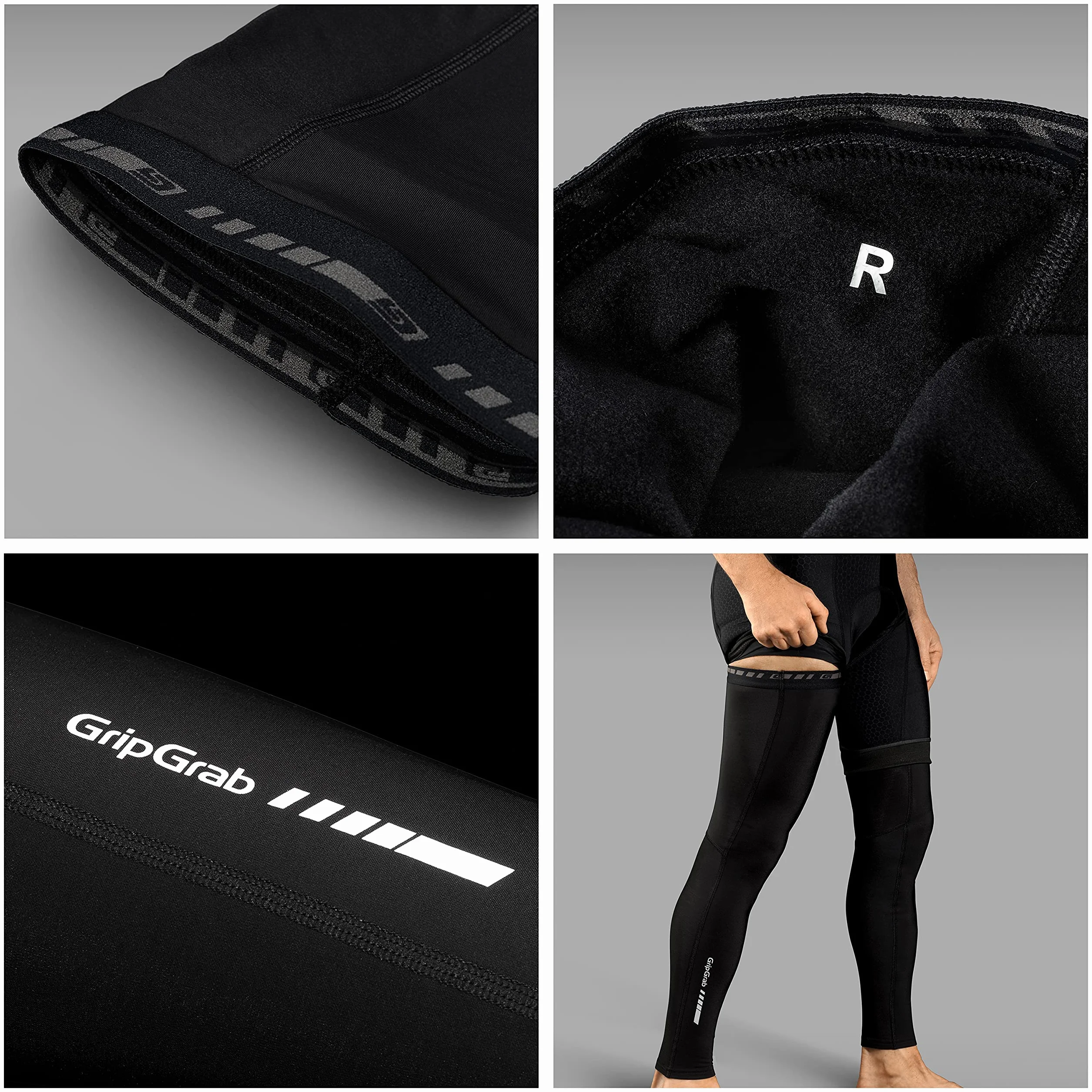 GripGrab Perneras Ciclismo Hombre Classic Perneras Termicas Felpa Invierno Antideslizantes Bicicleta Perneras MTB Carretera