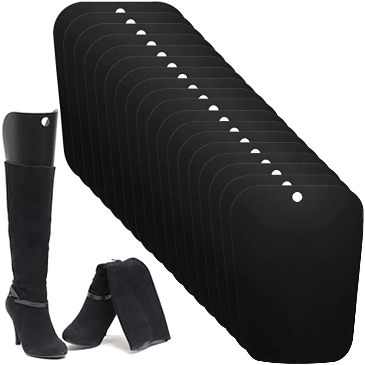 Tensor de botas, 20 piezas de tensor de botas con forma de insertos reutilizables, insertos para botas de pie, para mantener las botas en posición vertical para evitar arrugas para mujeres y