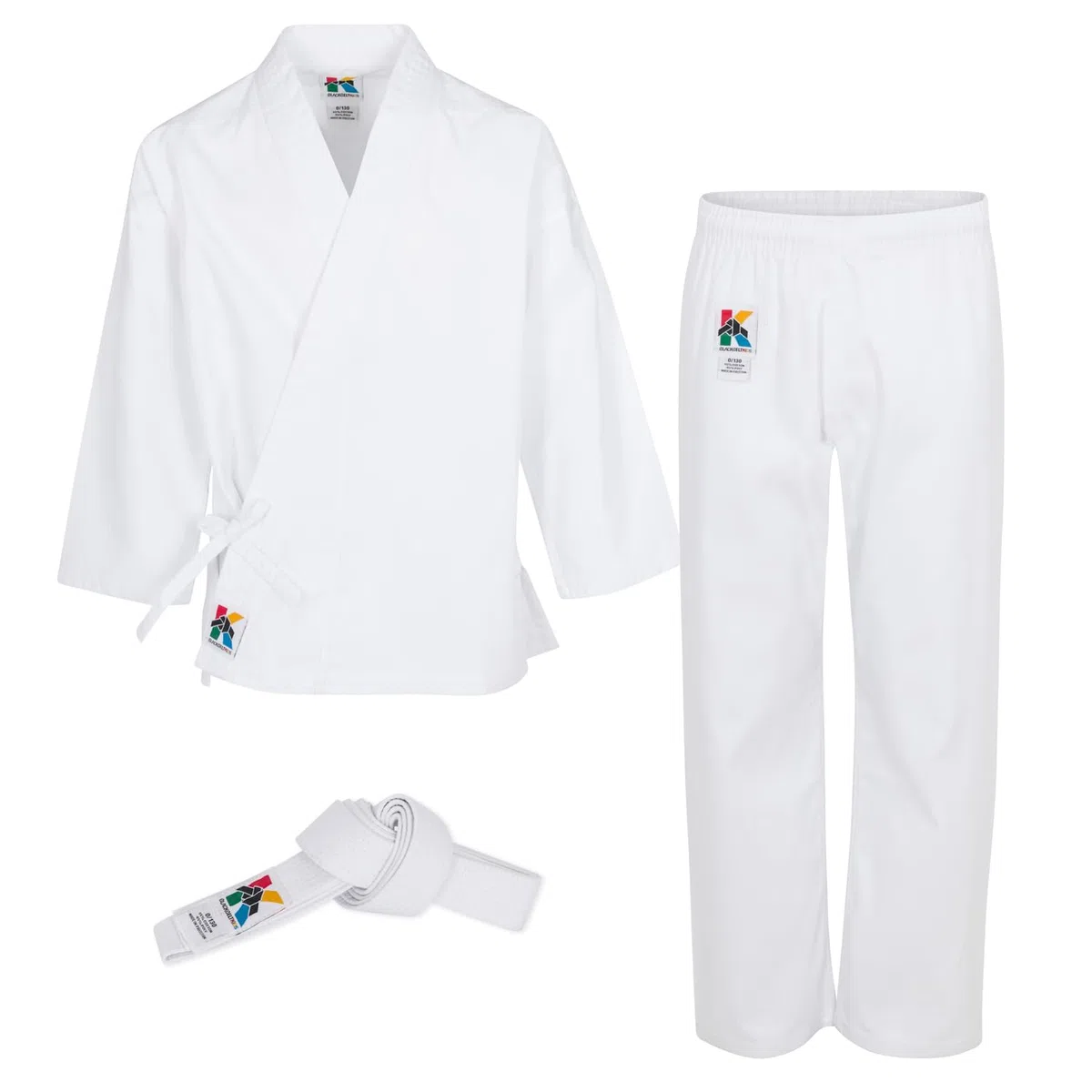 Uniforme de karate para niños y niñas: nuestro juego de karate blanco para niños incluye pantalones de karate y un cinturón blanco.
