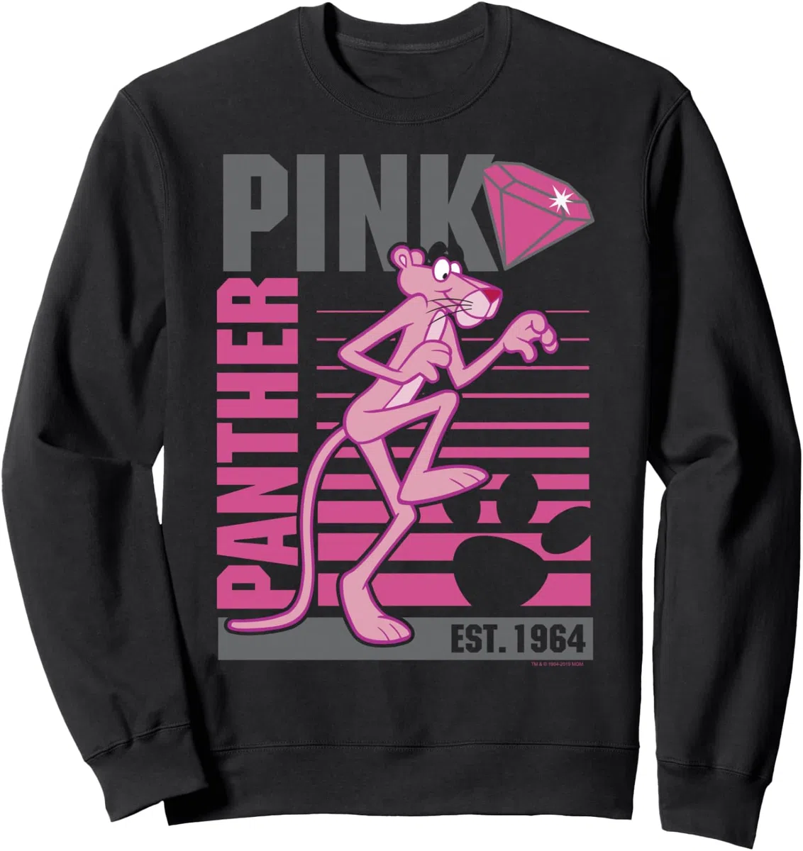 Retrato con forro de pantera rosa Sudadera