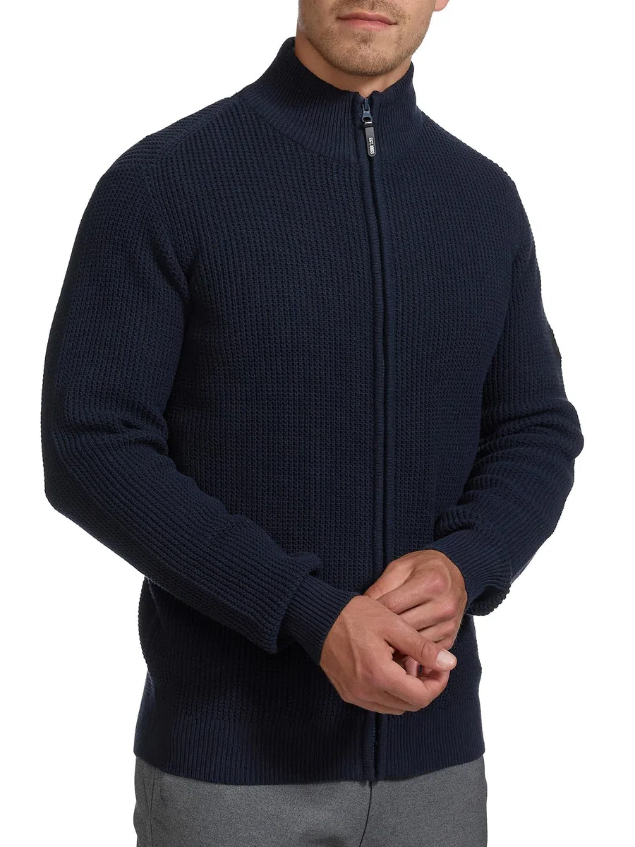 Indicode Hombres INLayton Cárdigan con Cuello Alto