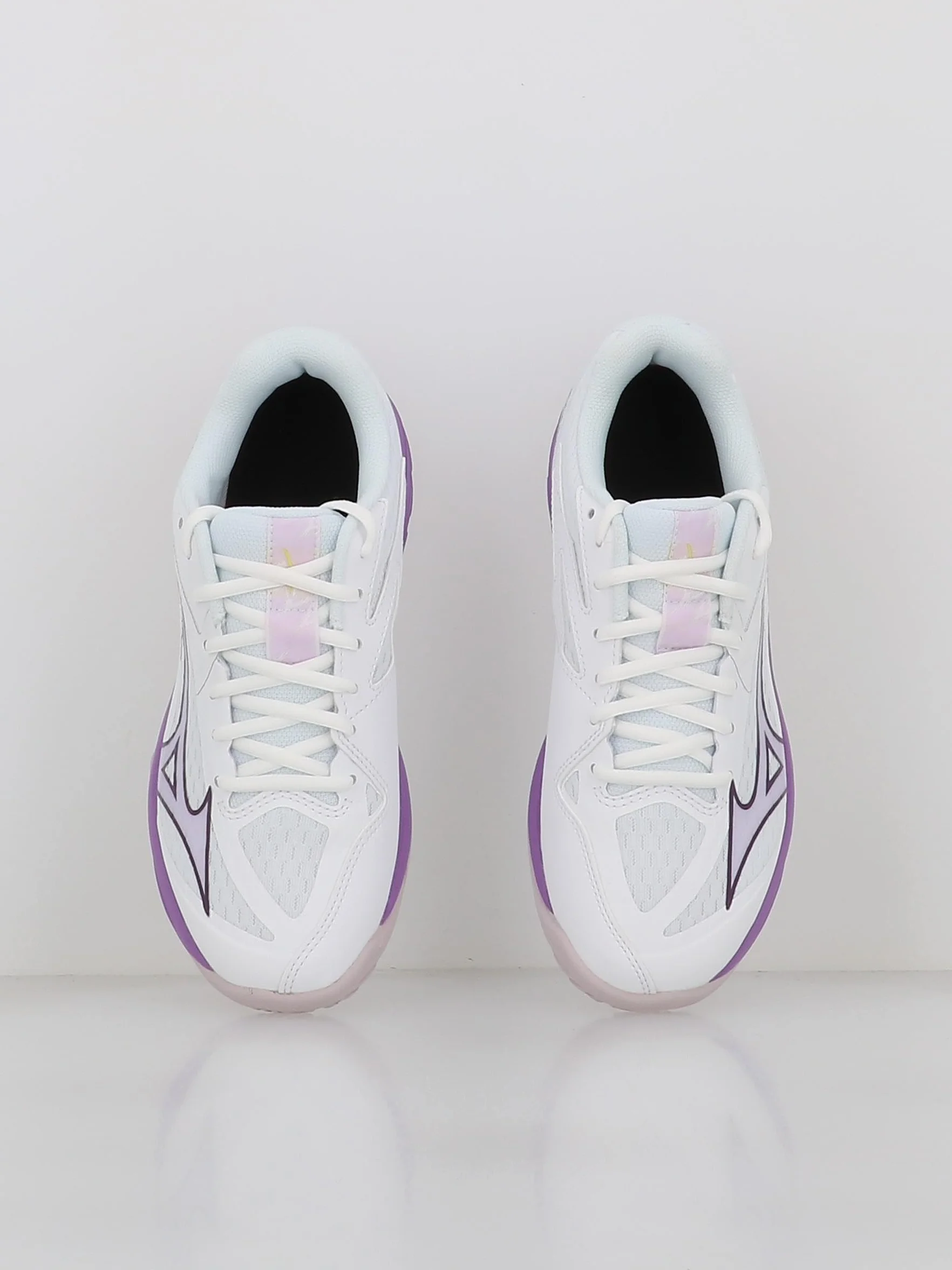 Mizuno Thunder Blade Z V1GC237010 - Zapatillas de voleibol para mujer, color blanco y morado