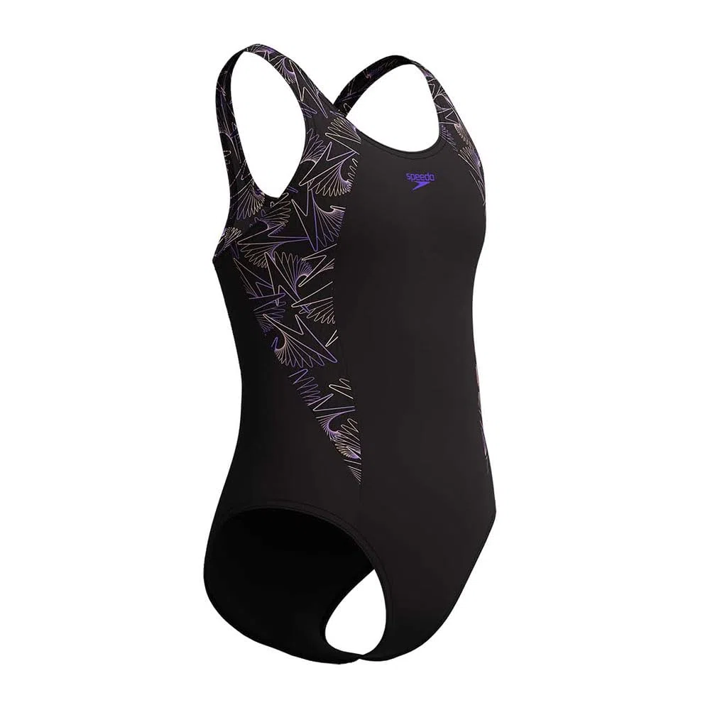 Speedo HyperBoom Splice Muscleback - Traje de baño para niña, color naranja