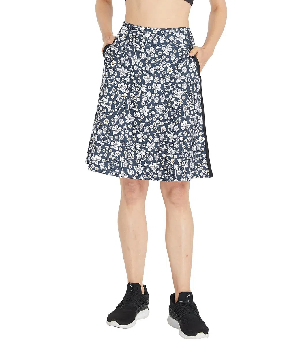 Activewear Falda Pantalón para Mujer Cintura Alta Faldas Deportiva con Pantalón Verano Falda de Golf Skort Tenis con Bolsillos B-Copihue M