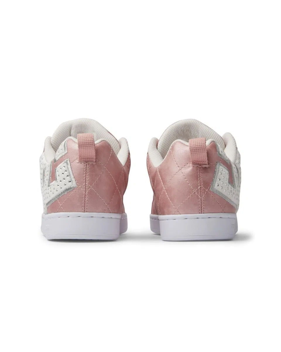 DC Shoes Court Graffik SE - Zapatos de Piel - Mujer - Rosa.