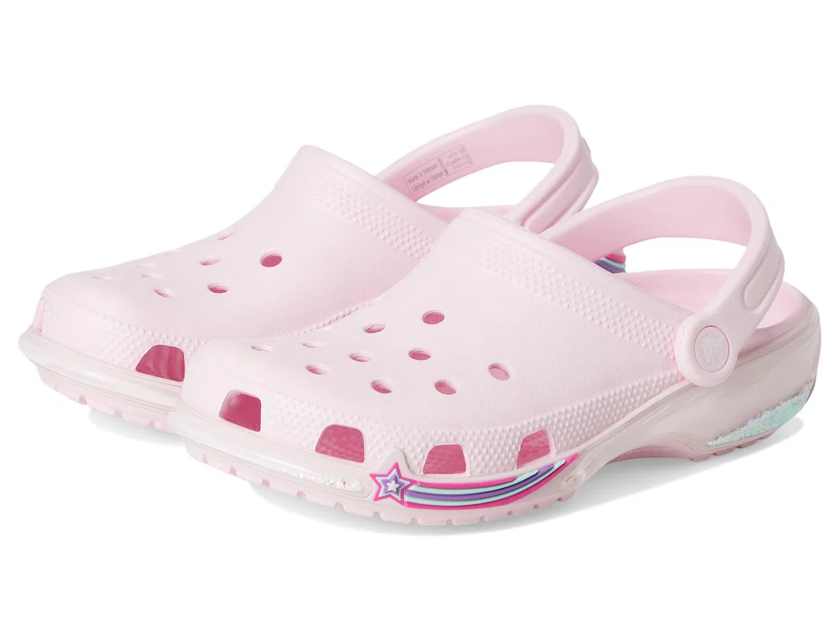 Crocs Classic Star Sparkle Shaker Clog K, Zuecos Unisex niños
