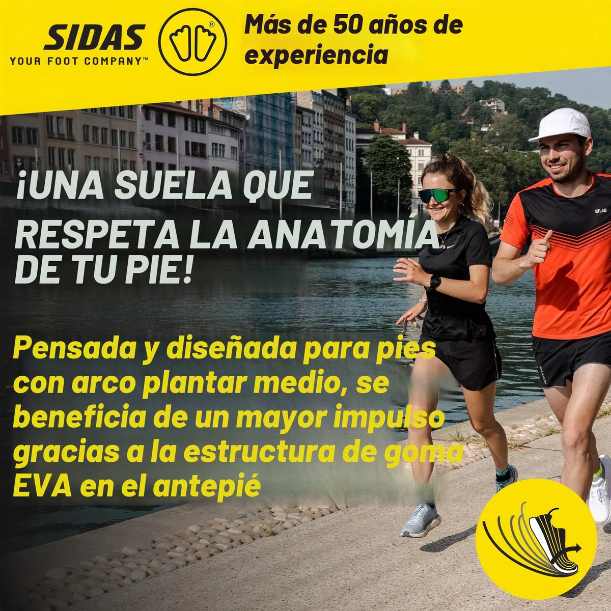 Sidas - Feet Activ Mid, color black, talla XL