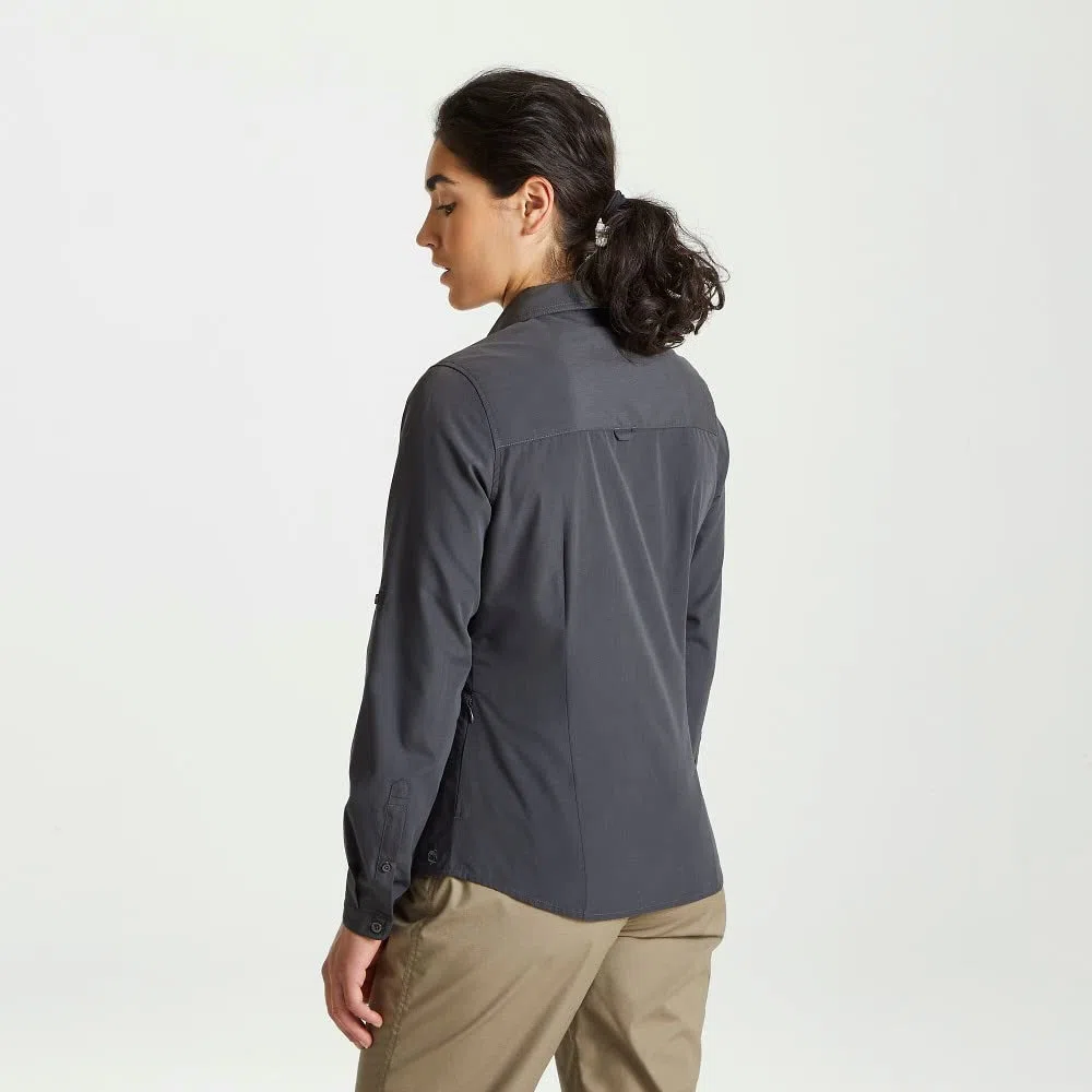 Craghoppers Expert Womens Kiwi Long Sleeved Shirt Camisa Abotonada Mujer (Pack de 1)