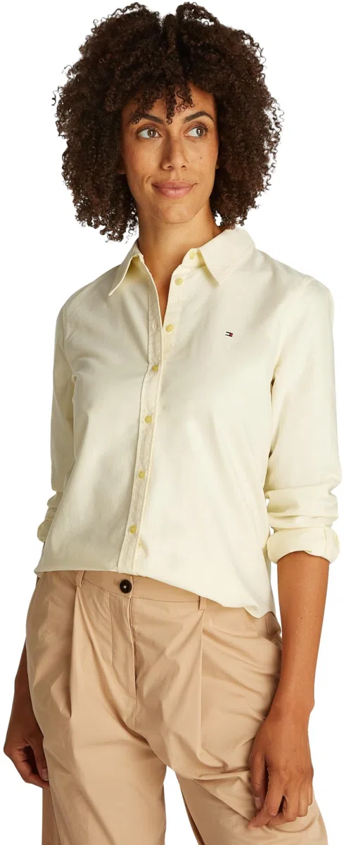 Tommy Hilfiger Women's Oxford Relaxed Fit Shirt Ww0ww46111 Oxford Relaxed FIT Shirt WW0WW46111 (Pack of 1)