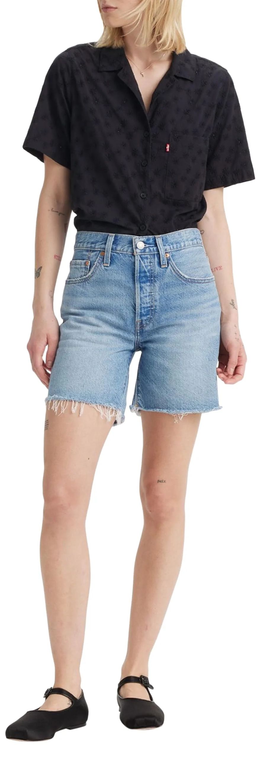 Levi'S 501 Mid Thigh Lightweight Pantalones Cortos Mujer