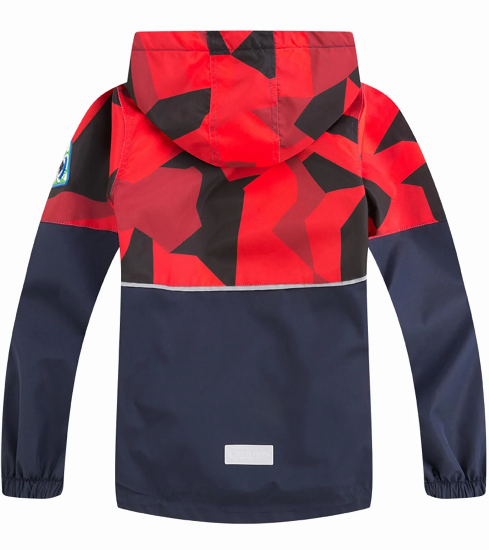 Chaqueta Impermeable Camuflaje Cortaviento con Forro para Niño