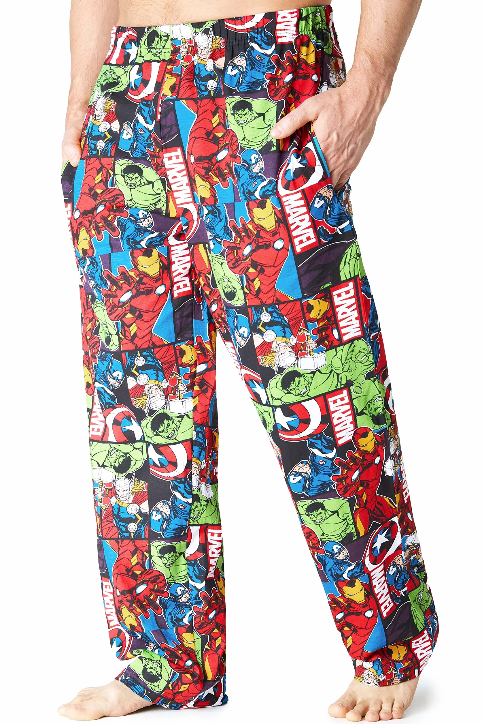 Marvel Press Pantalón de Pijamas Ropa de dormir Hombre (Pack de 1)