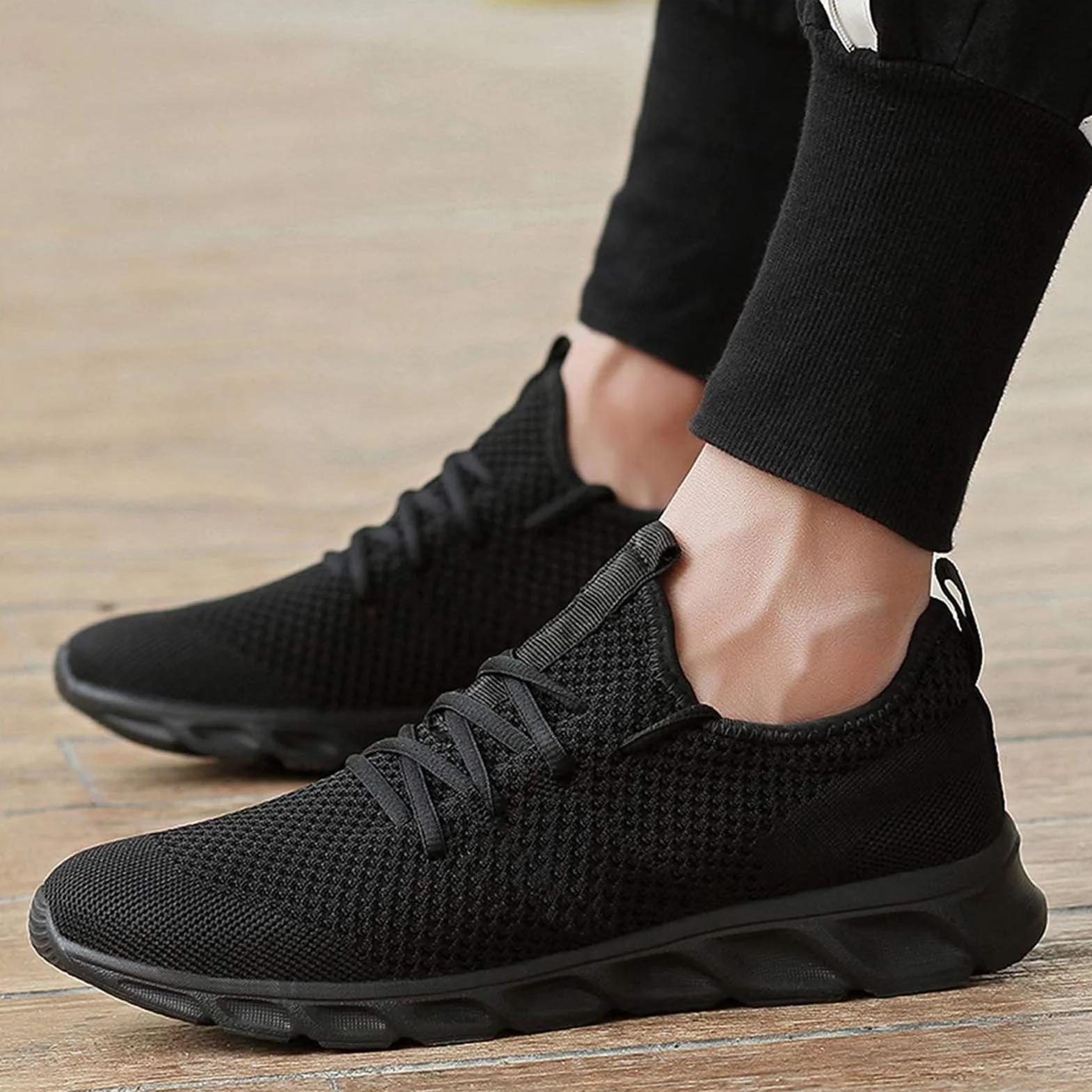 Zapatillas de Running para Hombre Casual Tenis Asfalto Zapatos Deporte Fitness Gym Correr Gimnasio Deportives Transpirables Seguridad Atlético Trekking Bambas Plataform Sneakers