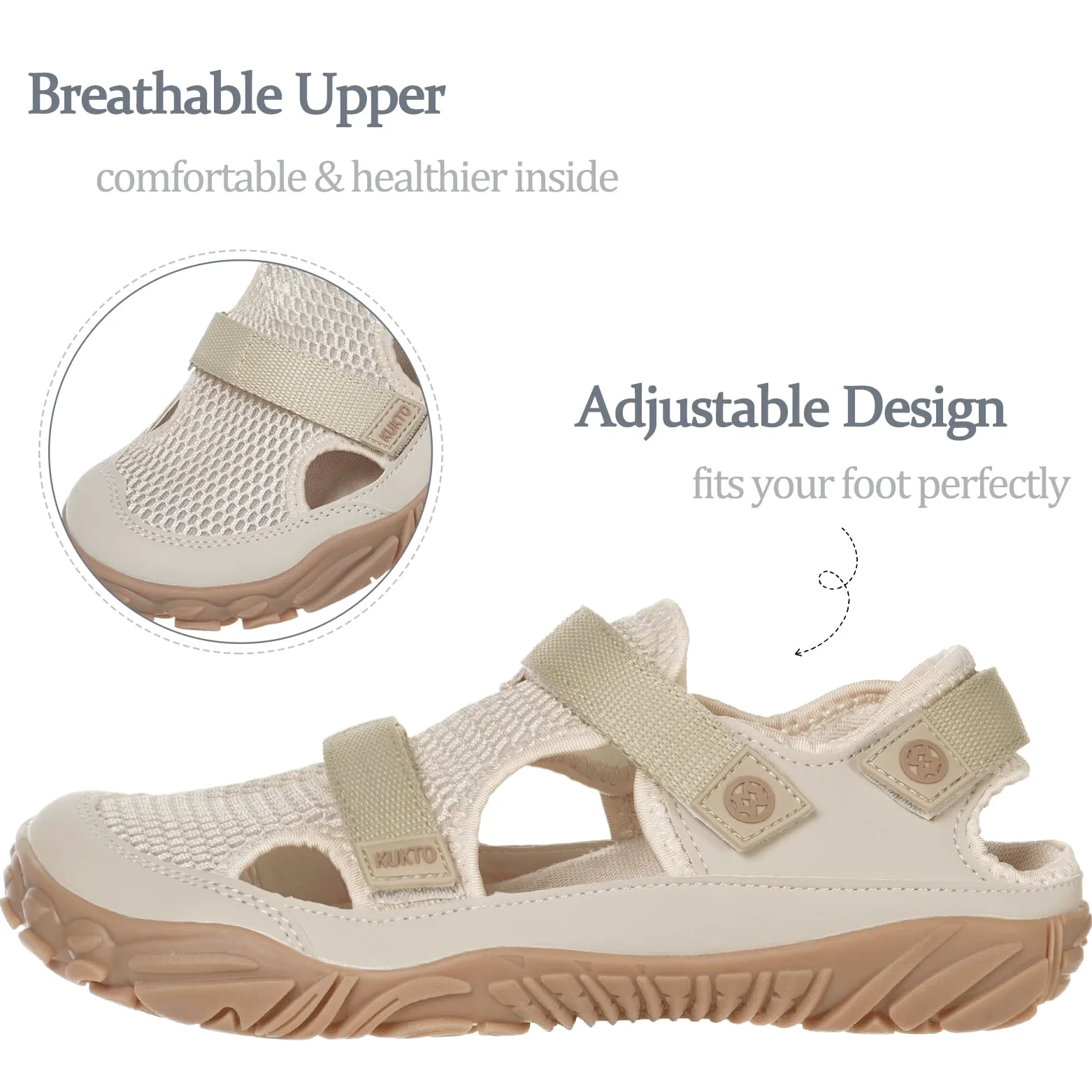 Hsyooes Sandalias Deportivas Mujer Zapatillas Minimalista Hombre Barefoot Zapatos Descalzos Zapatillas de Trail Sandalias de Senderismo Zapatos de Playa