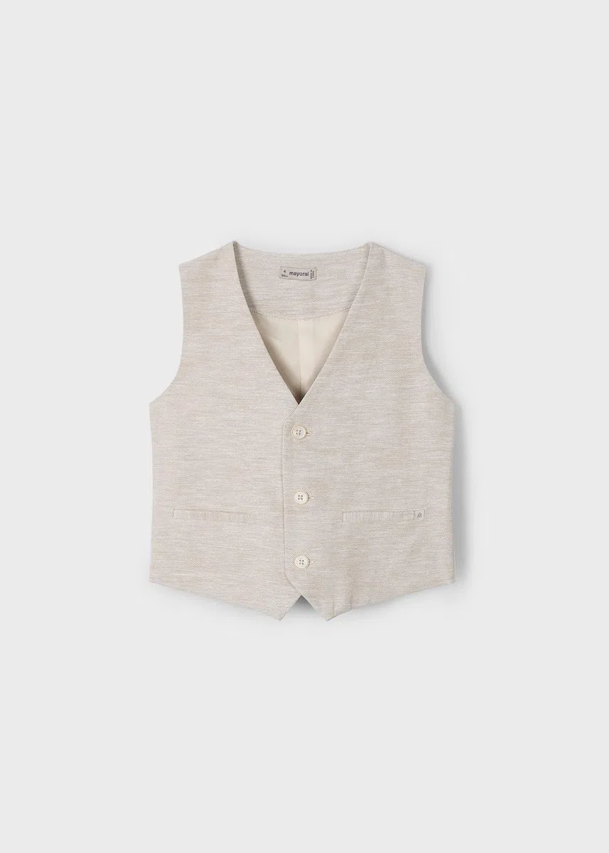 Mayoral Chaleco Lino Suiting para niño