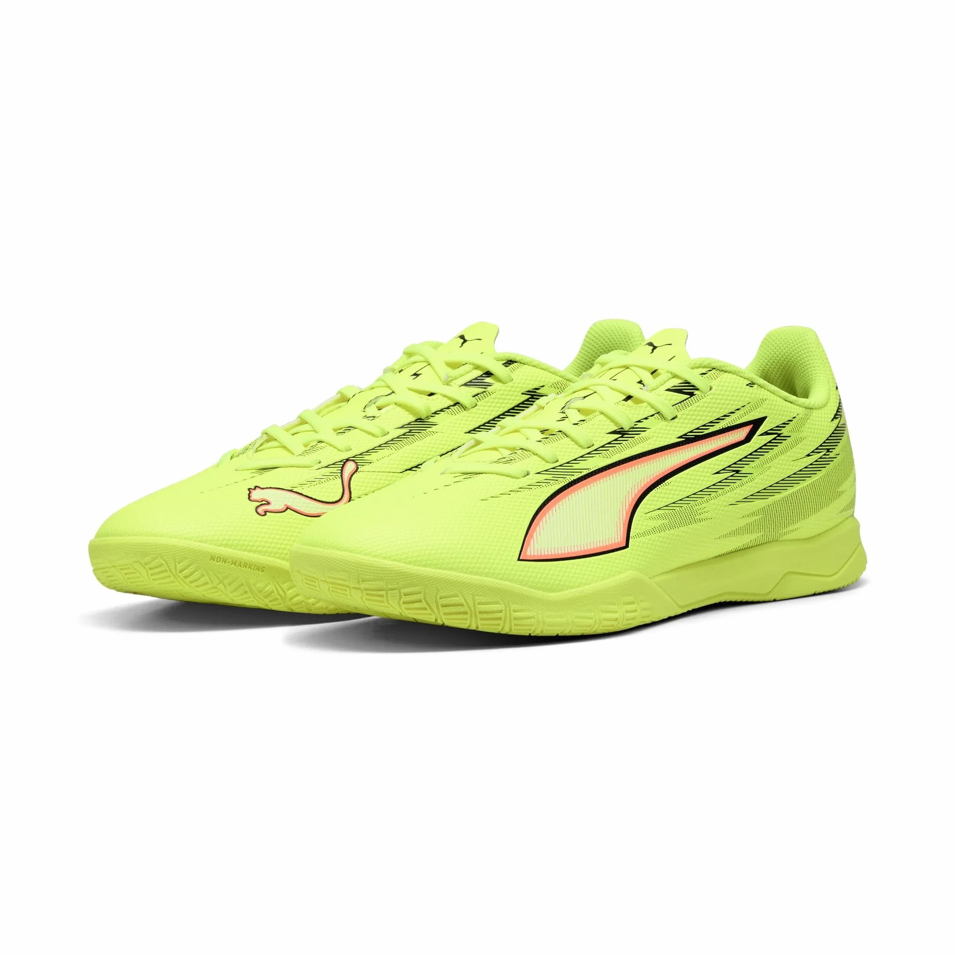 Puma Ultra 6 Play IT - Tenis de fútbol Unisex, Alerta Amarilla, Negro, Rojo Brillante, Lima exprimida, Talla 7 de Reino Unido, Yellow Alert Puma Black Glowing Red Lime Squeeze, 40.5 EU