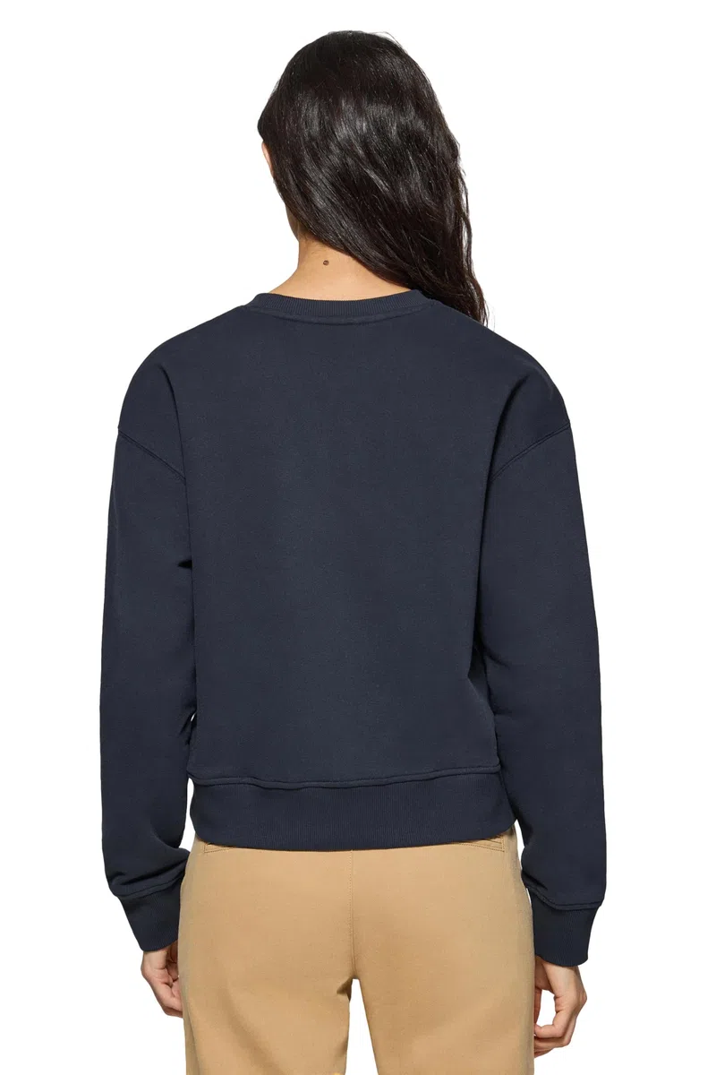 Polo Club Sudadera de Cuello Redondo para Mujer 100% Algodón - Sweatshirt Manga Larga con Logo Bordado