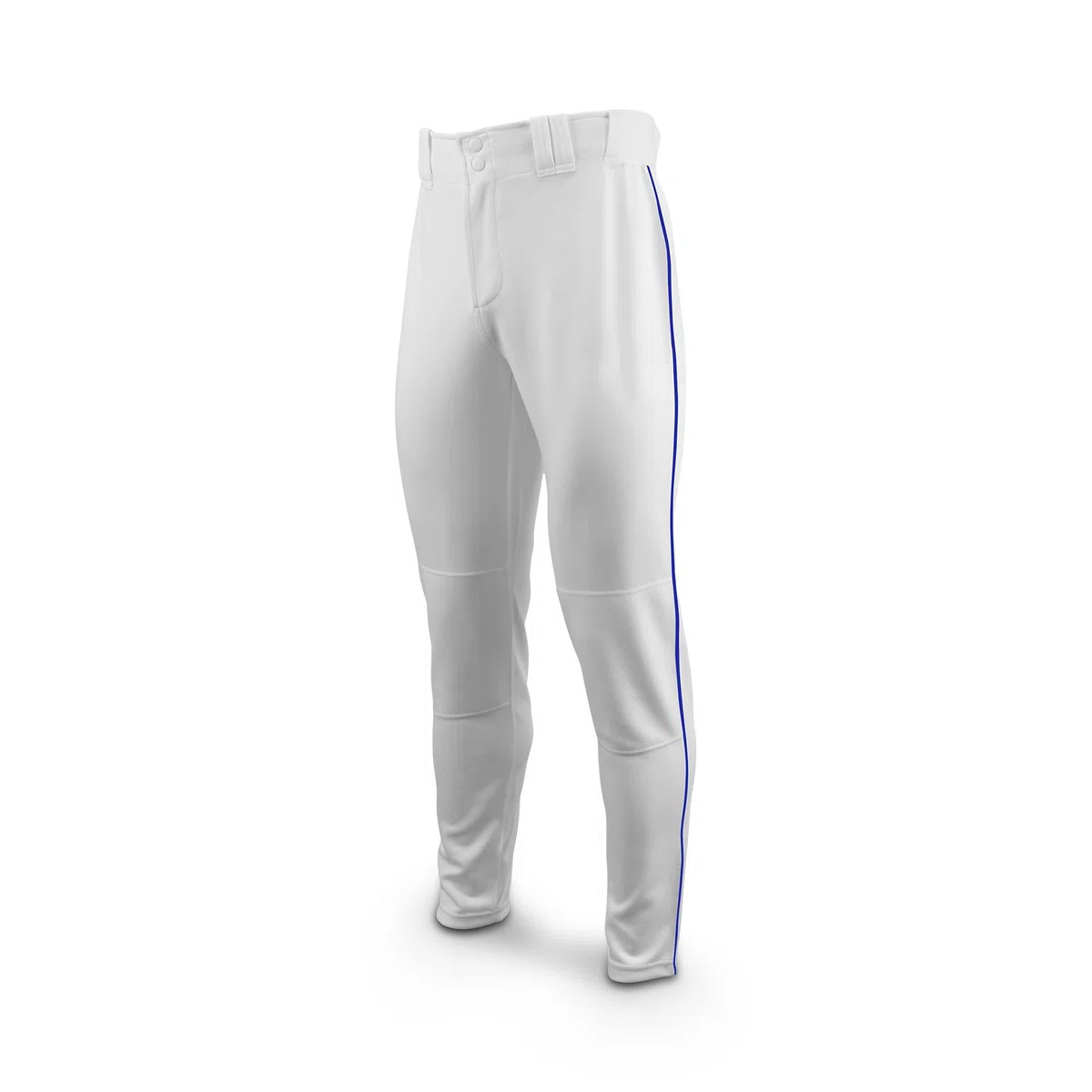 Marucci Excel-Pantalón de béisbol para Adulto (Doble Punto, Ribeteado), Color Blanco y Azul Real, Talla XL, XXL para Hombre