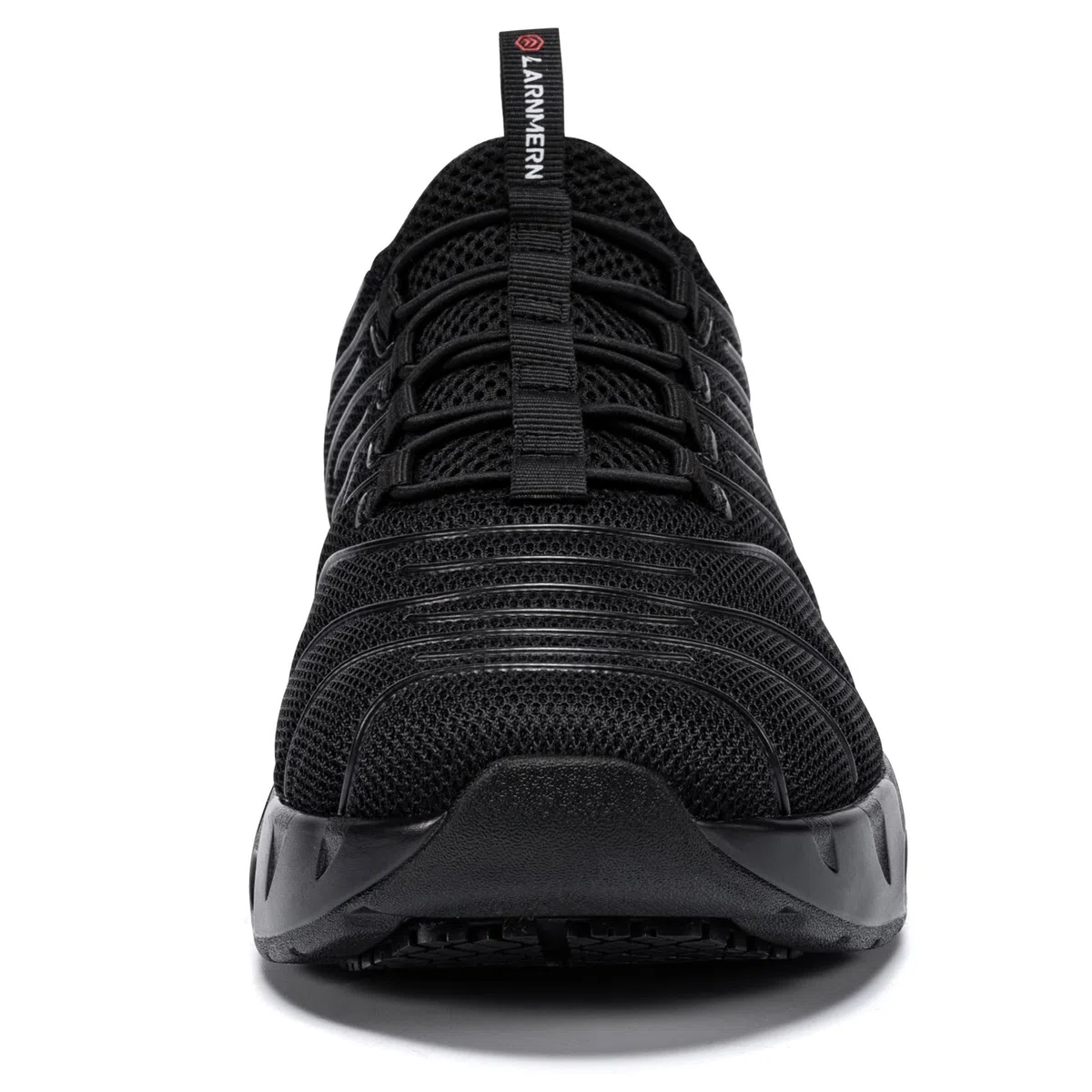 LARNMERN Zapatos Cocina Hombre Anti-Deslizante Zapatillas Zapatos de Trabajo Calzado Chef Hostelería Sin Cabeza de Acero (Negro,42)