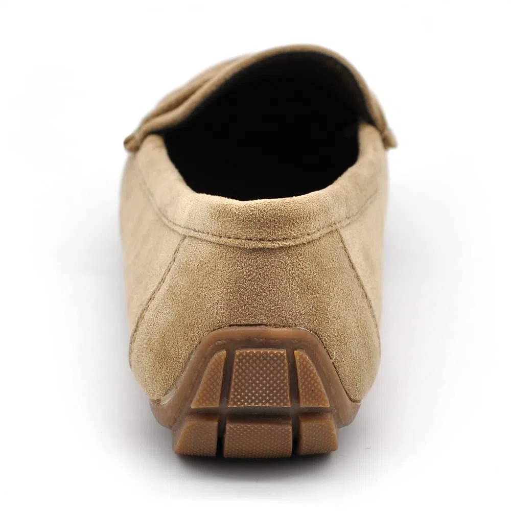 IF Fashion FT245 - Zapatos de mocasines para mujer con pedrería, piel de ante