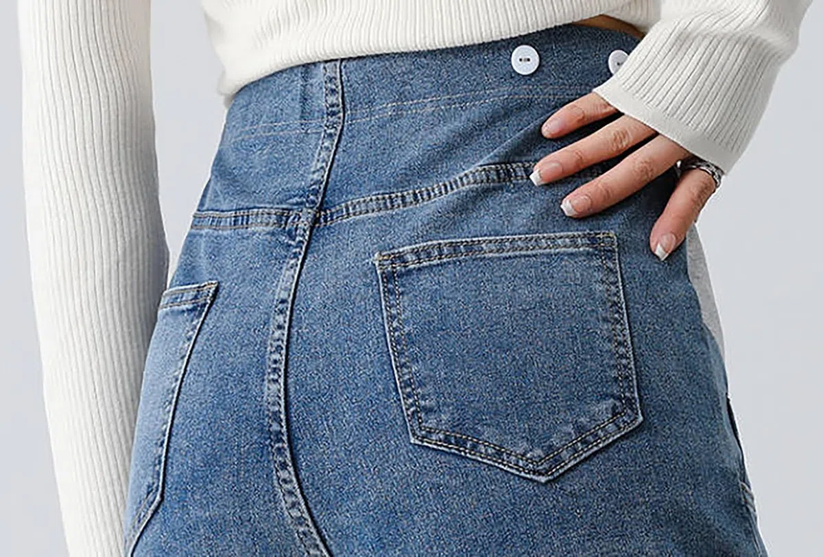Pantalones de maternidad de invierno para mujer, con soporte abdominal elástico, pantalones vaqueros para embarazadas, ajuste holgado, pantorrilla media, cómoda ropa de ocio al aire libre, ropa