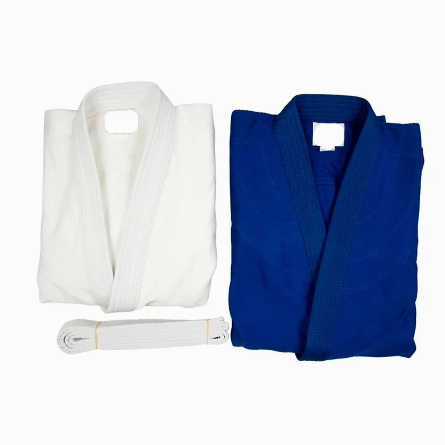 Trajes Judo Uniforme Profesional de Judo Gi for Artes Marciales, Kimono Blanqueado de Tejido único, Perfecto for competición o Entrenamiento con cinturón Blanco(White,XL-170CM)