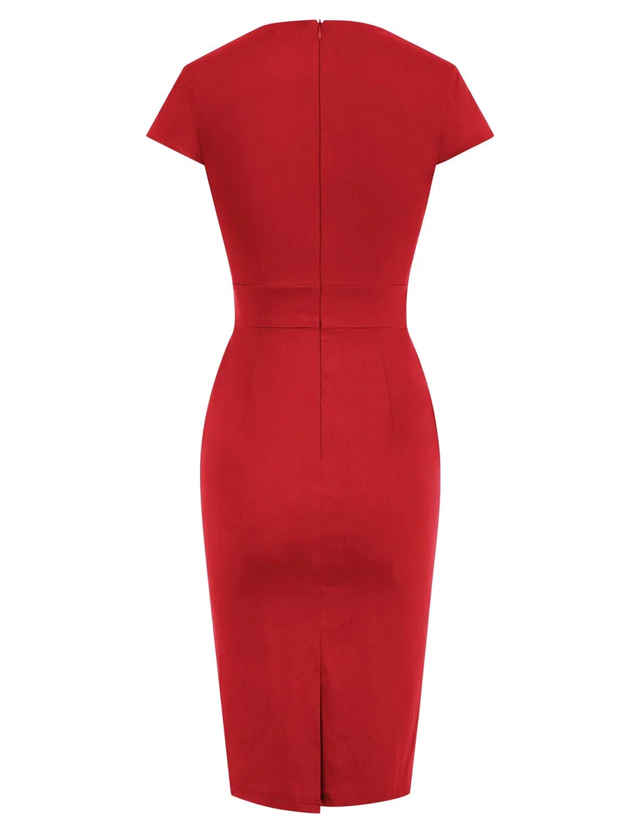 GRACE KARIN Mujer Vestido Lentejuelas Elegante de Cuello V Manga Larga Cintura Alta con Cinturón