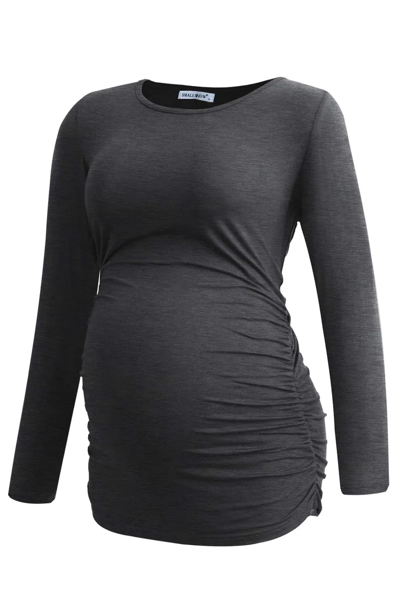 Smallshow Ropa Premama Mujer Manga Larga Camisetas Embarazadas de 3 Piezas