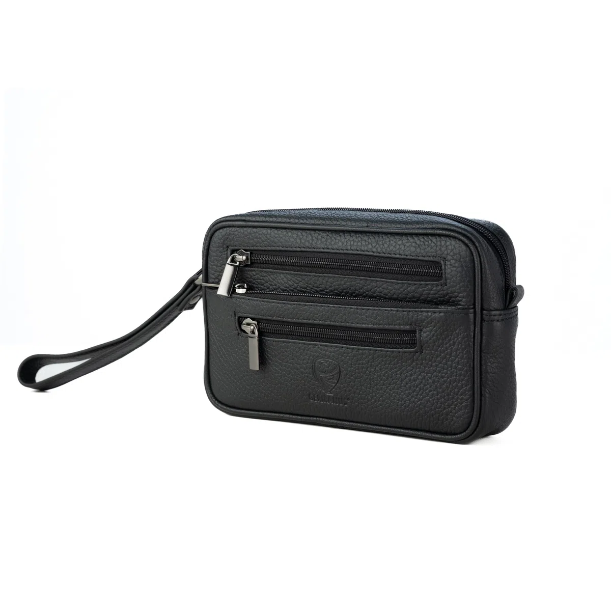 GERMANUS Oliver - Bolso de mano de piel auténtica para hombre y mujer