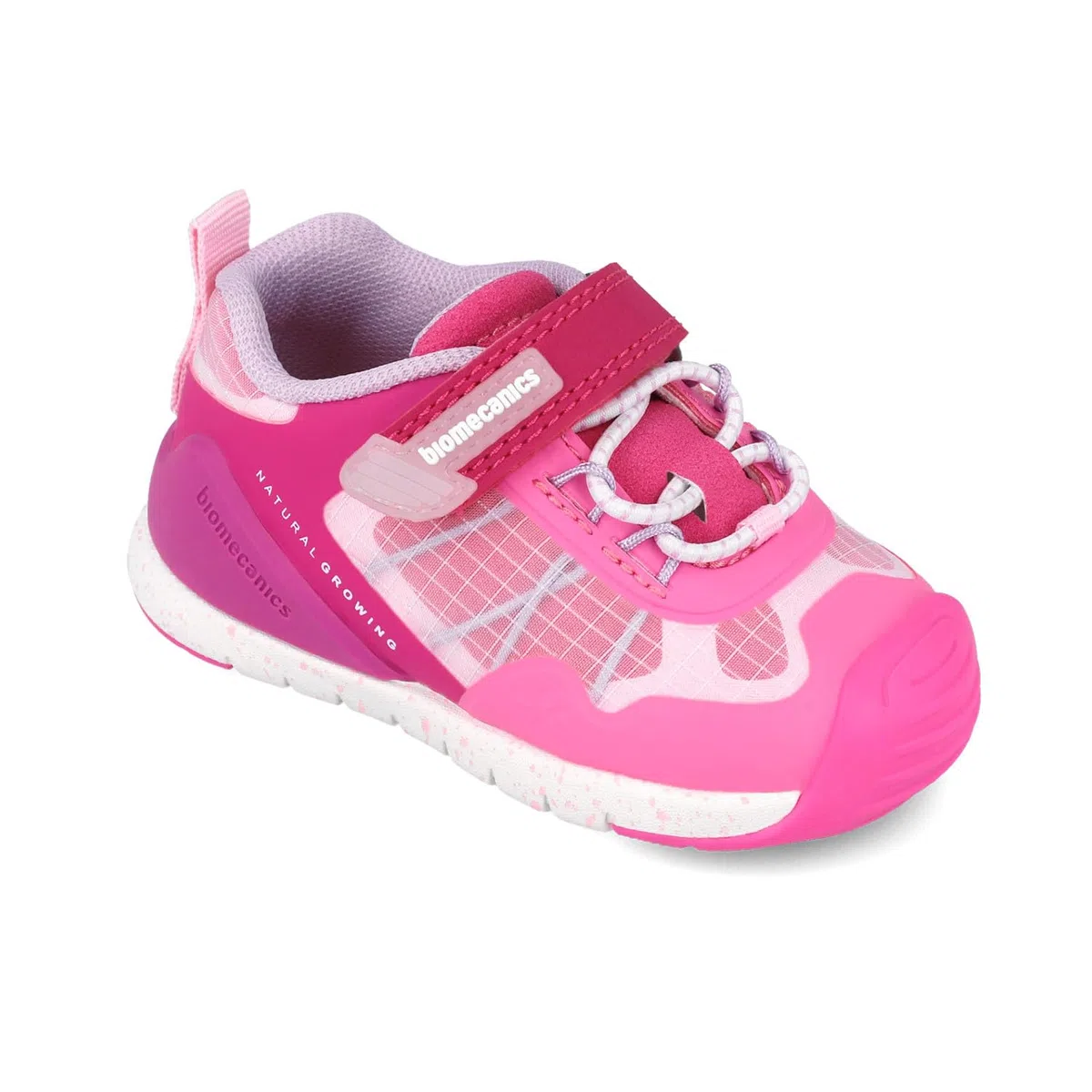 Biomecanics 251137-C | Zapatillas Deportivas Niña | Tallas 19-26 | Cierre Gancho y Bucle y Elástico | Avaladas por el IBV