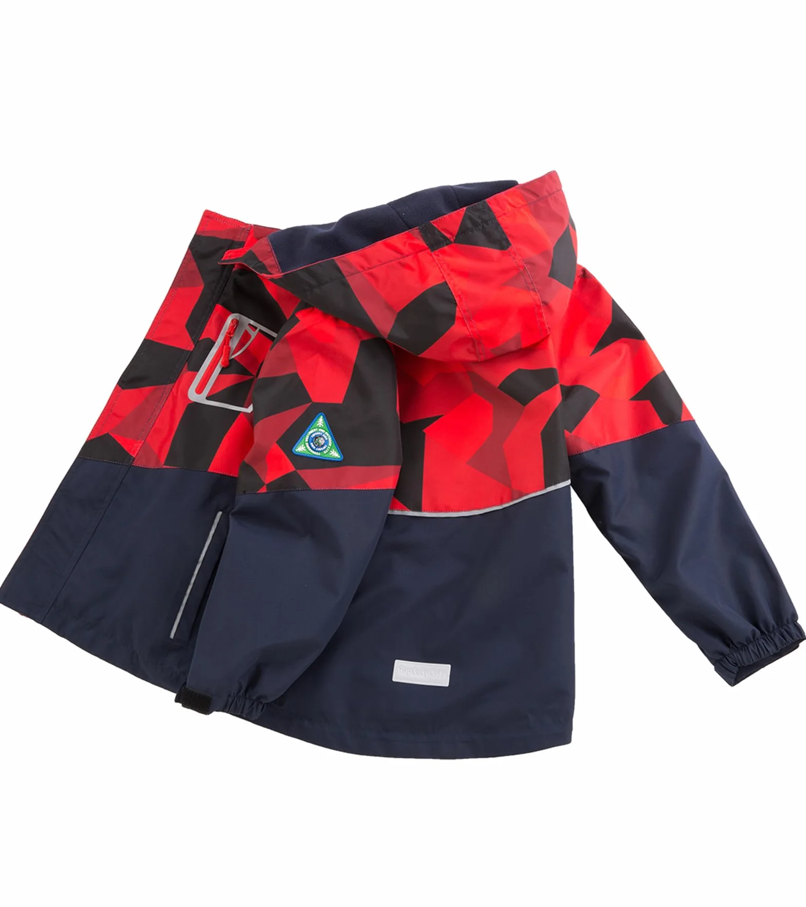 Chaqueta Impermeable Camuflaje Cortaviento con Forro para Niño