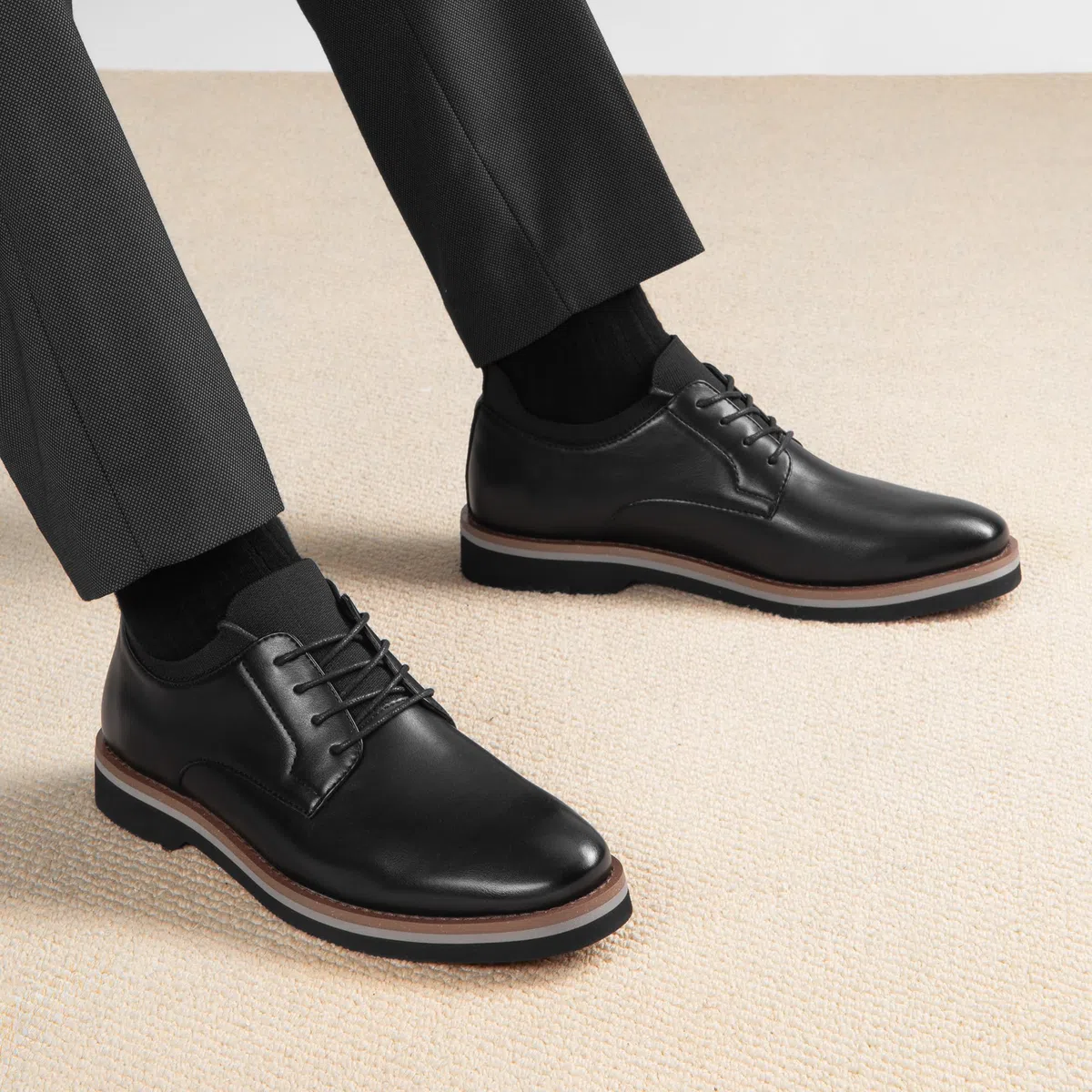 Bruno Marc Zapatos de Vestir Oxfords Zapatos de Cordones Comodos Clásico Zapatos de Traje Casuales Derby para Hombre