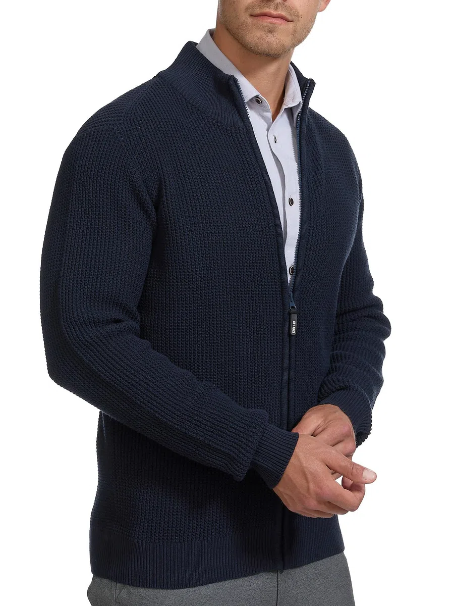 Indicode Hombres INLayton Cárdigan con Cuello Alto