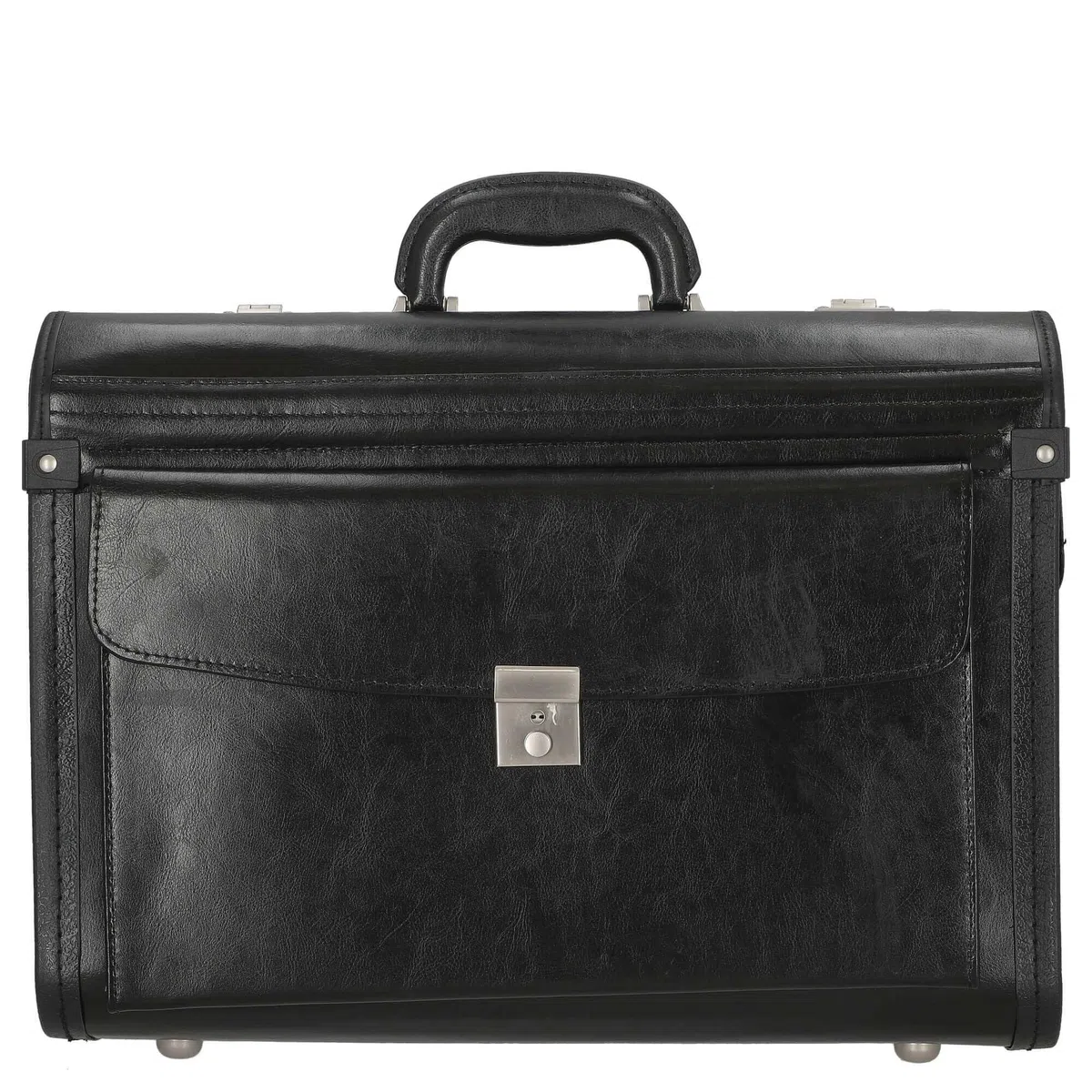D&N Business Line Maletín de piloto, 46 cm, 29 Liters, Negro (Schwarz)
