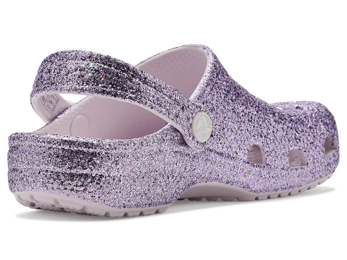 Crocs Classic Chunky Glitter Clog K, Obstrucción Unisex niños