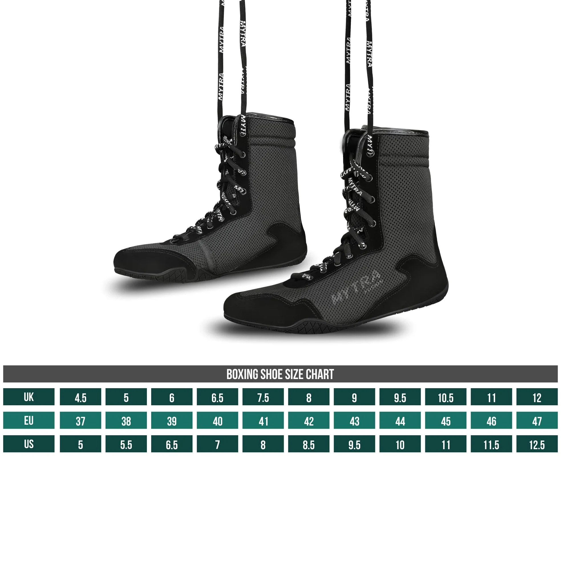 Mytra Fusion Botas Boxeo Cuero De Gamuza Botas de Boxeo para Junior, Chicos y Botas de Boxeo Hombre