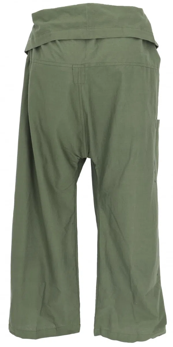 Guru-Shop Pantalones Tailandeses de Algodón Fijo, Envolventes para Yoga y Pescador - Talla Única, Ropa Alternativa