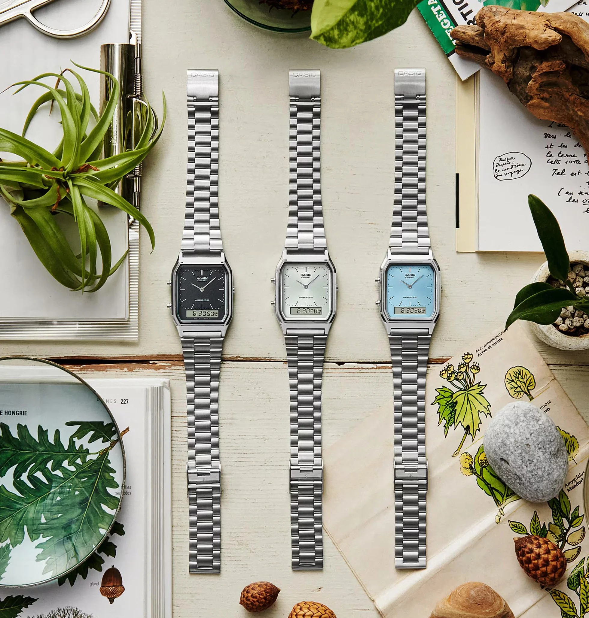 Casio Collection AQ-230A-2A1MQYES reloj Segundo Huso Horario