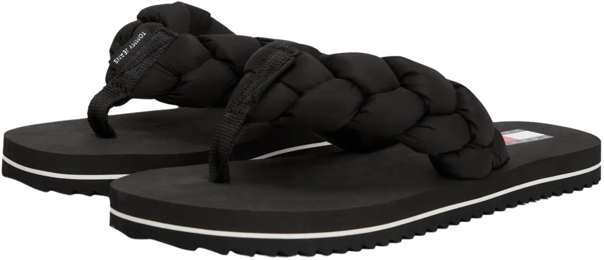 Tommy Hilfiger Chanclas Mujer Braided Beach Sandal con tira trenzada