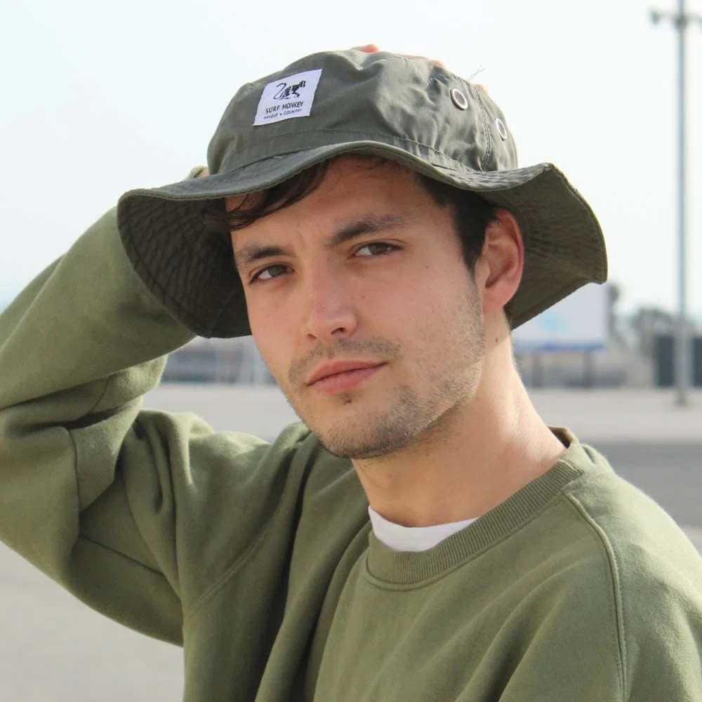 Sombrero de Protección Solar con Visera Flexible Gorro para Hombre/Mujer (UPF 50+) - Boonie Hat - Surf Monkey®