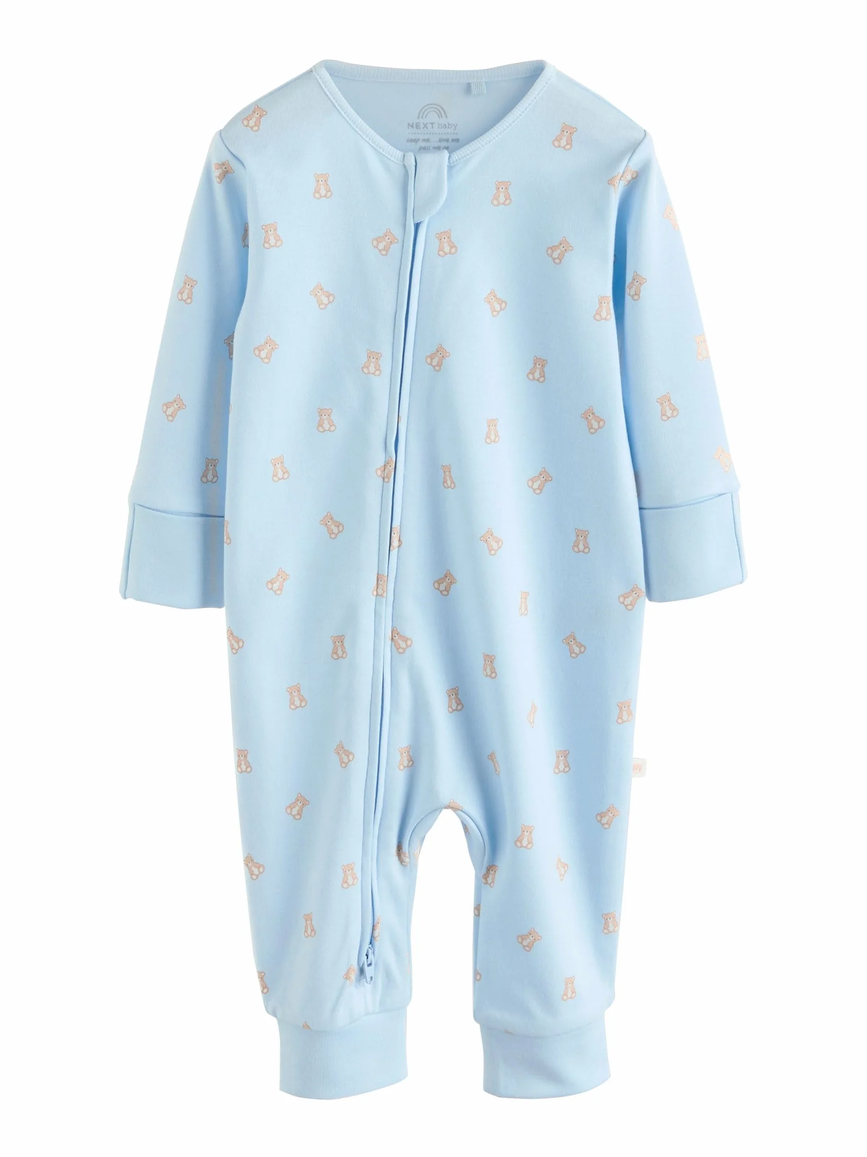 NEXT Bebés niño Pack de 3 Pijamas Tipo Pelele con Cremallera para bebé