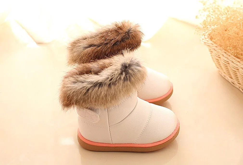 KVbabby Botas de nieve para Niños Invierno Botines Calentar Botas De Nieve Ante Anti-deslizante Zapatos Botas de Trabajo