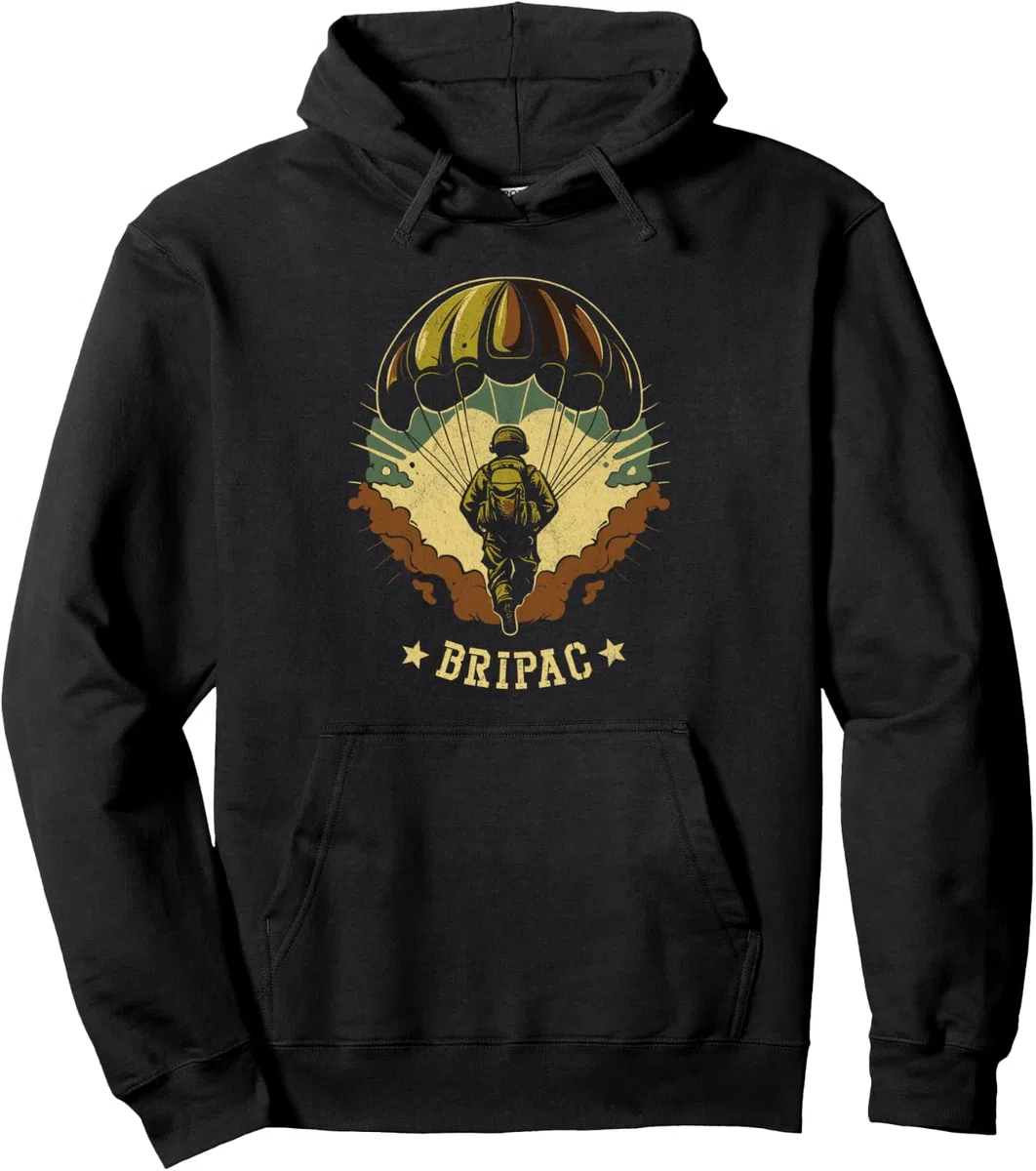 Brigada Paracaidista Bripac Ejército Español Paraca Militar Sudadera con Capucha