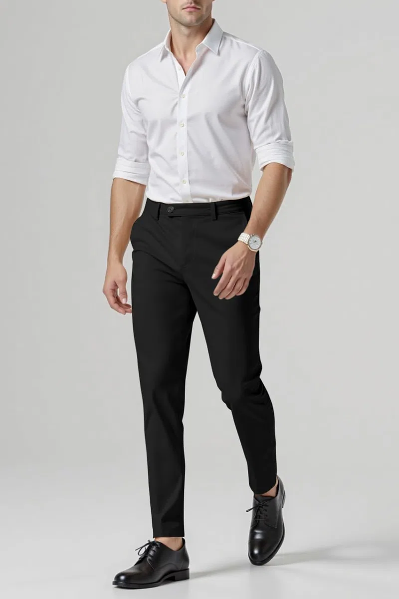 GINGTTO Pantalones Chinos Hombre Elásticos Slim fit Pantalón de Vestir Ajustados para Hombres