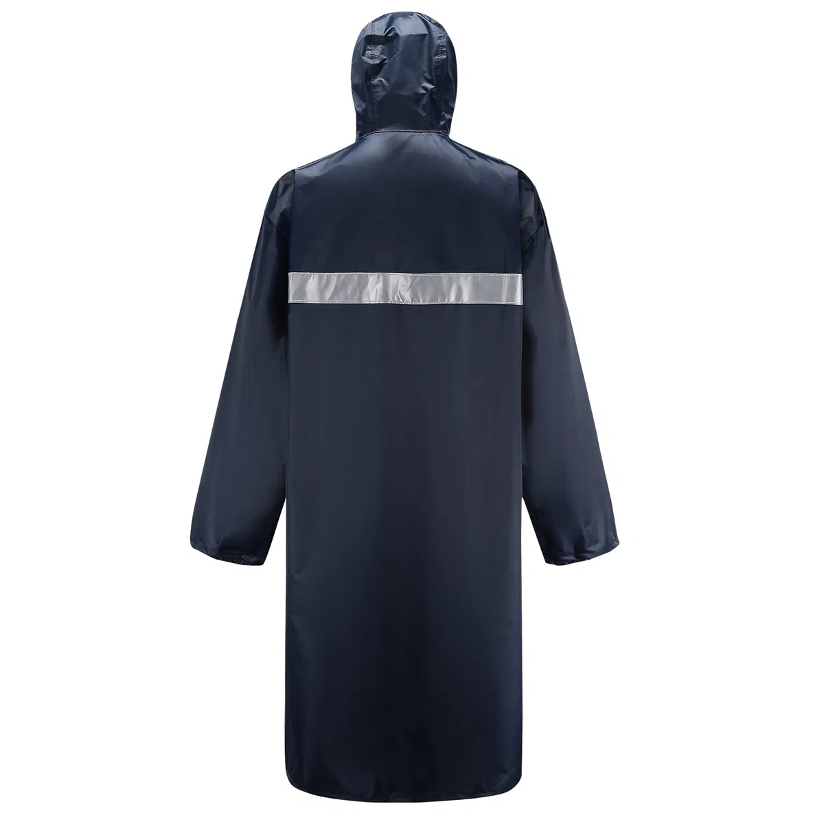Hombre Chubasquero Plegable Reutilizable con Capucha Largo Impermeable Poncho de Lluvia con Tiras Reflectantes Impermeables Chaquetas