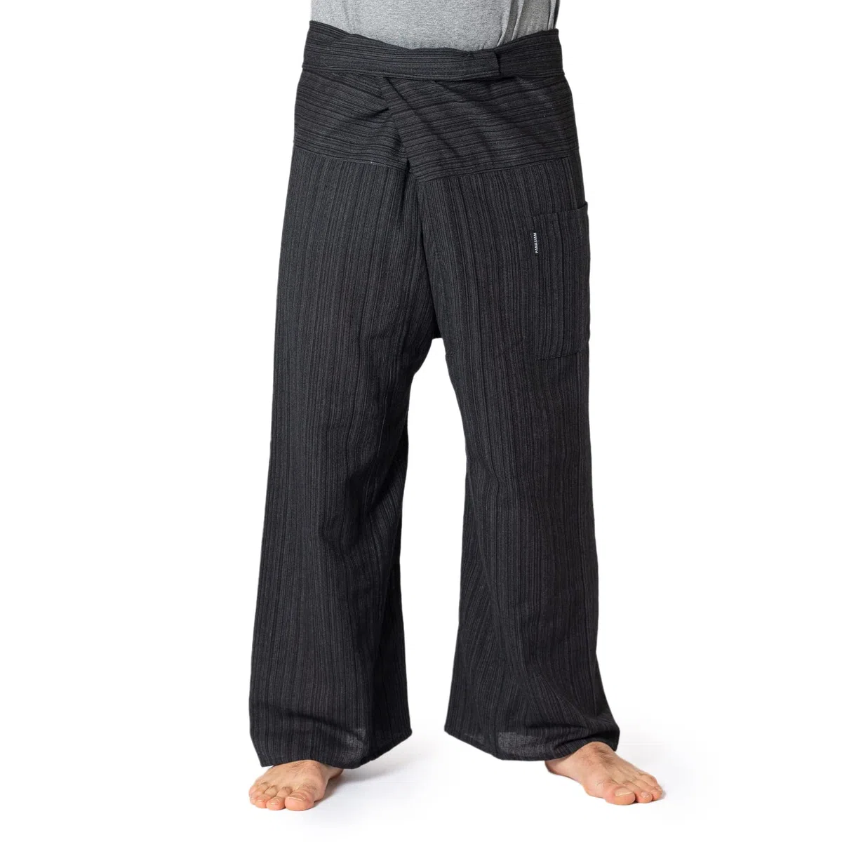 PANASIAM Pantalones de Pescador tailandeses 'Lini' | Pantalones envolventes 100% algodón | para Hombres y Mujeres | agradablemente Suave y Muy cómodo | Thai Fisherman Pants