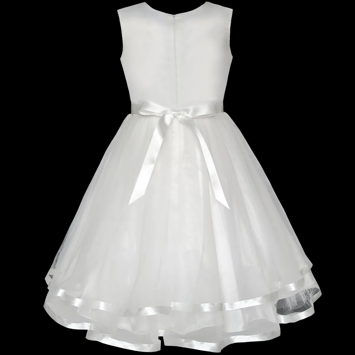 Sunny Fashion Vestido para niña Flor Azul Ceñido Boda Fiesta Dama de Honor 4-12 años