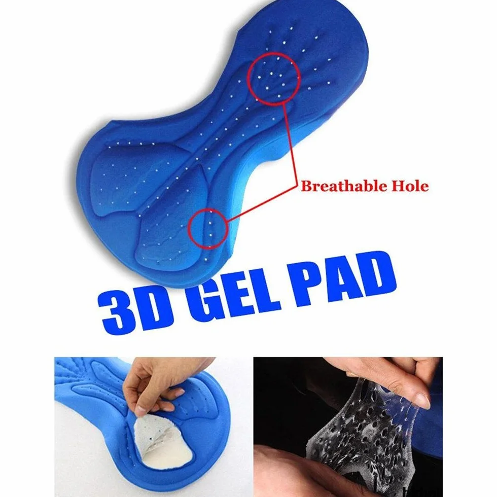 Traje de Ciclismo Hombre,Maillot de Ciclismo de montaña Transpirable y de Secado rápido con pantalón Corto Acolchado de Gel 3D para Verano