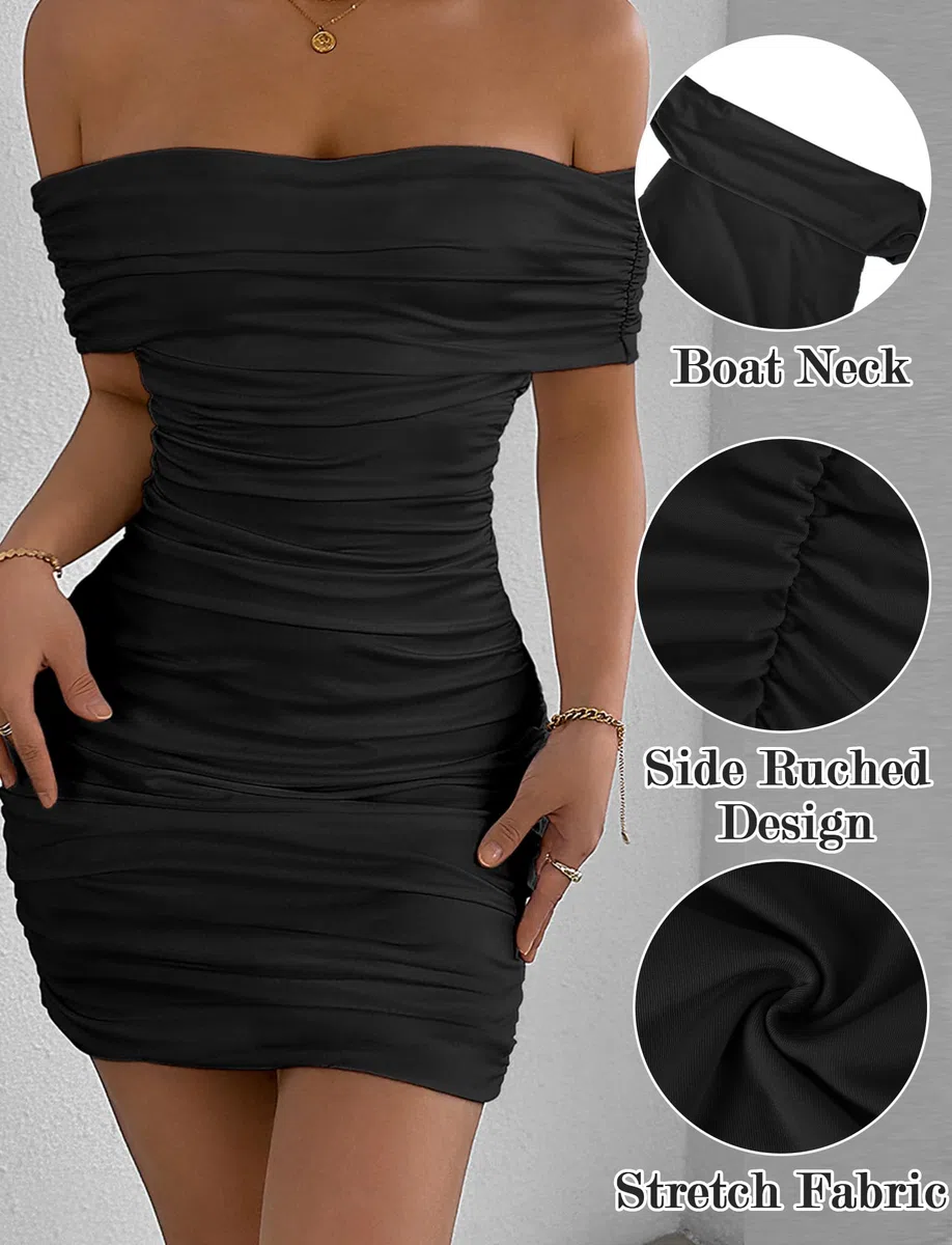 AIEOE Vestido Mujer en Línea A Sexy Mini Tubo Club Cóctel Fiesta Vestidos Espalda Mujeres Elegante Talla XS-L